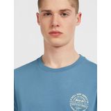 O'Neill - Chest-Print - T-shirt - Blauw - 100% Katoen