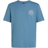 O'Neill - Chest-Print - T-shirt - Blauw - 100% Katoen