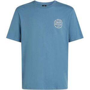 O'Neill - Chest-Print - T-shirt - Blauw - 100% Katoen