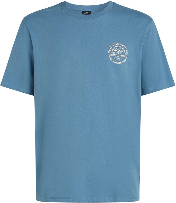 O'Neill - Chest-Print - T-shirt - Blauw - 100% Katoen