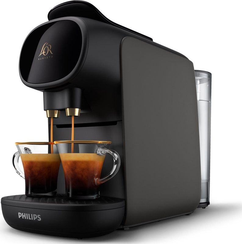 Philips L'OR Barista Sublime Koffiezetapparaat LM9012/20 - Geschikt voor Capsules - Koffiecupmachine Inclusief 9 Espresso en Barista Capsules - Grijs