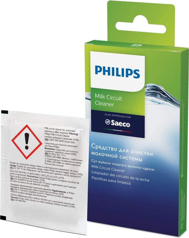 Zet betere cappuccino melkreiniger zakjes 6st. CA6705