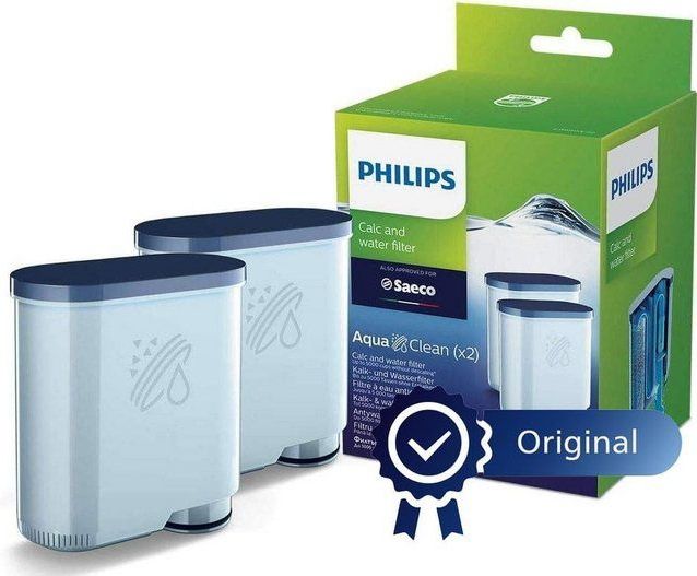 Philips - AquaClean Waterfilter - 2 Stuks - Geschikt voor Saeco Machines