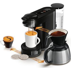 Philips Senseo Switch HD6594/62 - 2-in-1-koffiezetapparaat met filterkoffie en koffiepads - Zwart
