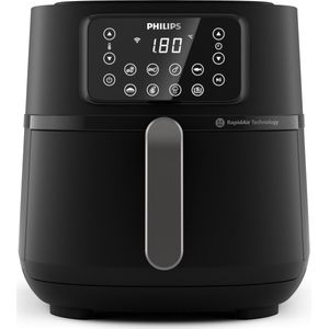 Philips Airfryer 5000-serie XXL, 7,2 l (1,4 kg) – 6 porties, 16-in-1 airfryer, wifi-verbinding, 90% minder vet met Rapid Air-technologie, HomeID-app (HD9285/90)