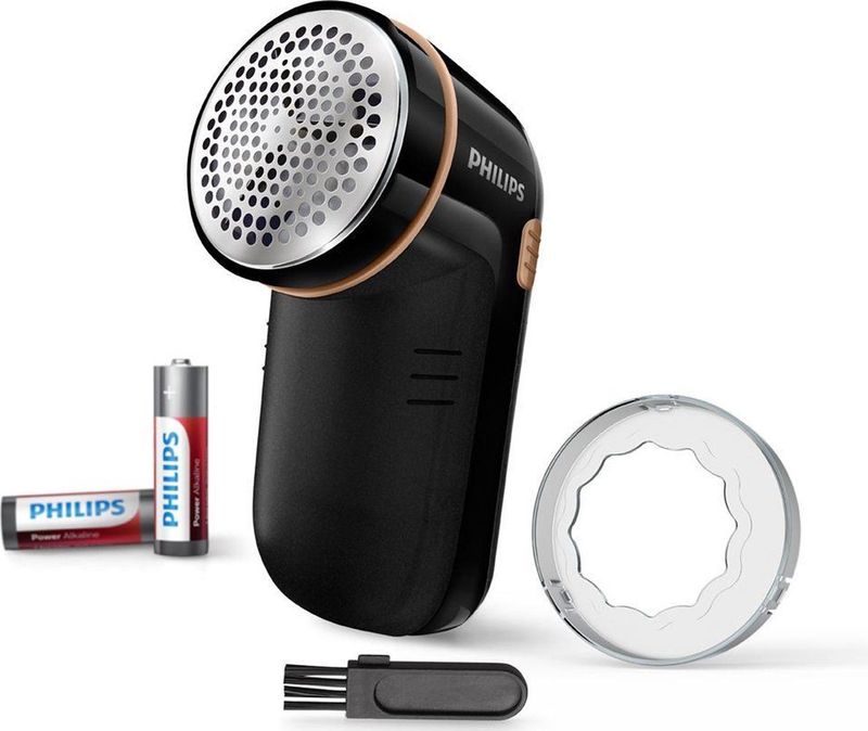 Philips GC026/80 - Pluizenverwijderaar - Oplaadbare Kledingontpluizer - Ontpiller met 3 Groottes - Zwart / Koper