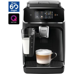 Philips 2300 Series LatteGo EP2331/10 - Espressomachine - 3 Soorten Koffie + Heet Water - Zwart / Chroom - + AquaClean Filter