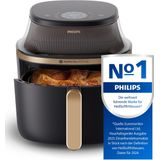 Philips 3000 Series Airfryer - NA331/00 - Kijkvenster - RapidAir Plus - 6.2L - Tot 5 Personen - Zwart