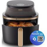 Philips 3000 Series Airfryer - NA331/00 - Kijkvenster - RapidAir Plus - 6.2L - Tot 5 Personen - Zwart