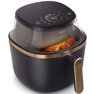 Philips 3000 Series Airfryer - NA331/00 - Kijkvenster - RapidAir Plus - 6.2L - Tot 5 Personen - Zwart