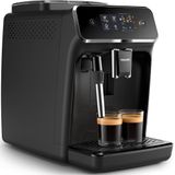 Philips Kaffeevollautomat "2200 Serie EP2220/10 Pannarello", für 2 Kaffeespezialitäten und anpassbarer Aromastärke, mattschwarz