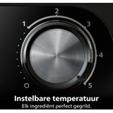 Philips Tafelgrill HD6212/90 - Rook- en aroma-infuser - Glazen deksel - 2400W