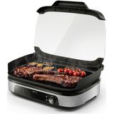 Philips Tafelgrill HD6212/90 - Rook- en aroma-infuser - Glazen deksel - 2400W