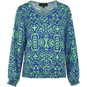 Elvira Collections - Blouse Fenna - Blauw - Dessin