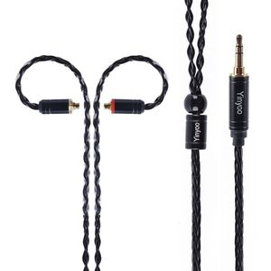 AK Yinyoo 8 Core Verbeterde Verzilverd Koperen Kabel 3.5 2.5mm Oortelefoon Kabel Met MMCX 2Pin Voor ZSTZS10AS10ZSX C12 v2 BLON TRN