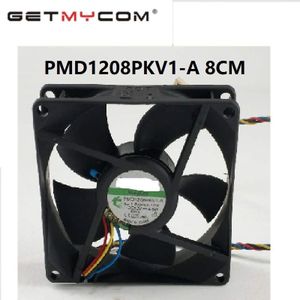 Getmycom Originele PMD1208PKV1-A 8020 80*80*20 8Cm 8*8*2Cm 12V 4.8W Tempreture Controle Server 4PIN Pwm Cooling Fan