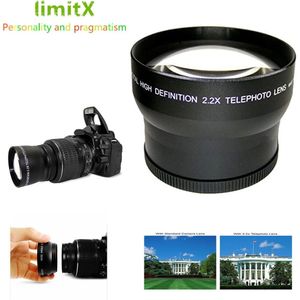 2.2x Vergroting Telelens &amp; Adapter Ring Voor Nikon B700 B600 P600 P610 Digitale Camera