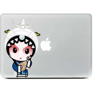 Wit Snake Chuan opera chara Vinyl Decal Notebook sticker op Laptop Sticker Voor DIY Macbook Pro Air 11 13 15 inch Laptop huid