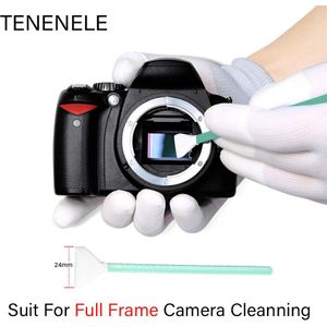 TENENELE 8 stks Droog + Nat 24mm Alle Frame Sensor CCD/COMS Camera Schoonmaken Schoon Kit Swabs Bar voor Nikon Lenzen Lens Cleaner Swab