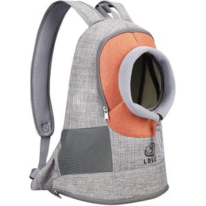 Outdoor Reizen Draagbare Pet Carrier Oranje Rugzak Grootte 27X19X38Cm Ademend Huisdier Puppy Kat Zak voor Kleine Huisdieren