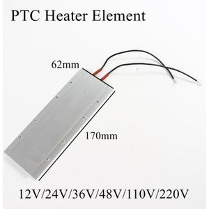 170X62Mm 220V Ptc Verwarmingselement Constante Thermostaat Thermistor Lucht Verwarming Sensor Aluminium Shell 170*62mm