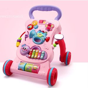 Loopstoeltje Baby Rollover Preventie Multifunctionele Muziek Winkelwagen Te Leren Stand Loopstoeltje Speelgoed