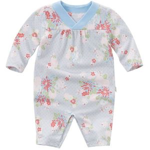 DB5834 dave bella herfst pasgeboren baby katoen bloemen romper baby kleding meisjes romper baby 1 stuk