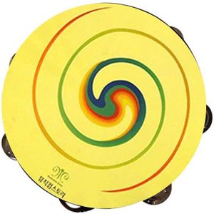 8Inch Dove Lollipop Handheld Tamboerijn Tafelbel Drum Muziekinstrument Kid Speelgoed Lichtgewicht Noise Maker Lawaaimaker Speelgoed