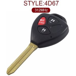 2 + 1 knoppen 312 MHz Remote Head Key voor Scion/Toyota Yaris 2005-MOZB41TG