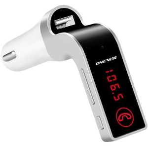 4-in-1 Handsfree Draadloze Bluetooth Fm-zender G7 + AUX Modulator Carkit MP3 Speler SD USB LCD Auto Accessoires