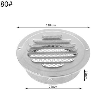 Roestvrij Staal Buitenmuur Air Vent Grille Ronde Ducting Ventilatie Roosters Y98E