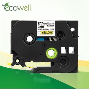 Ecowell 1Pcs HSe-641 Printer Lint 18Mm Hse Hittekrimpbuis Hse641 Hse 641 Label Tape Vervangen Voor Brother P Touch Label Maker
