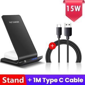 15W Qi Draadloze Oplader 2 In 1 Snel Opladen Dock Stand Voor Iphone 11 Pro X Xr Xs Max 8 Airpods Pro Voor Samsung Galaxy S20 S10