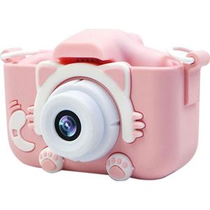 Digitale Camera Ips Sn 720P Kinderen Kids Camera Met Cartoon Case Kids Camera Verjaardag Kerst Cadeau Voor Kinderen (roze)