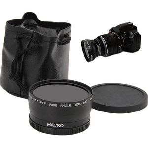 58Mm 0.45x Groothoek En Macro Lens Voor Canon Eos 350D/400D/450D/500D/600D