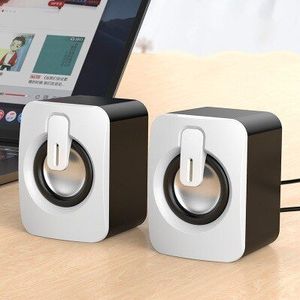 Voor Pc Laptop Notebook Niet Bluetooth Luidsprekers Mini Computer Speaker Usb Bedrade Luidsprekers 3D Stereo Sound Surround Luidspreker