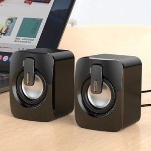 Voor Pc Laptop Notebook Niet Bluetooth Luidsprekers Mini Computer Speaker Usb Bedrade Luidsprekers 3D Stereo Sound Surround Luidspreker