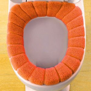 Magideal Toilet Seat Closestool Warmer Mat Wasbare Badkamer Pad Oranje