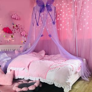 Kinderen Dome Klamboe Roze Bed Sluier Europese Opknoping Bed Mantel Prinses Wind Meisje Hart Nachtkastje Decoratieve Screen