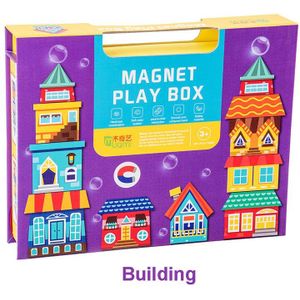 Papier Magnetische Puzzel Magneet Play Doos Puzzel Kinderen Magnetische Stickers Koelkast Magneten Vroege Jeugd Educatief