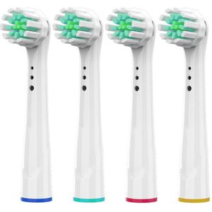 4 Stuks Pro Gumcare Vervangende Opzetborstels Voor Oral B Braun Tandenborstel Borstelkop Advance Power/Pro Gezondheid/triumph/3D Excel