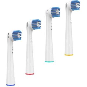 4 Stuks Pro Gumcare Vervangende Opzetborstels Voor Oral B Braun Tandenborstel Borstelkop Advance Power/Pro Gezondheid/triumph/3D Excel