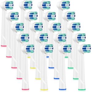 20 Pcs Opzetborstels Voor Oral B Elektrische Tandenborstel Voordat 3D Vitaliteit Wijting/Professionele Aandacht Smart Serie