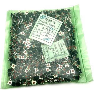 1000 stks/partij Touch schakelaar 4Pin SMD 6.2X6.2X3.1/2.5/2.7/3.4/3.7/ 5MM micro sleutelschakelaar notebook LCD 6x6x3.1