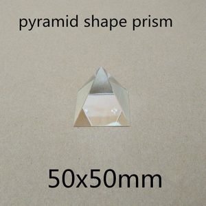 50x50mm 50*50mm K9 piramide Prisma Lens Voor Fysieke Experimenten en zie de regenboog