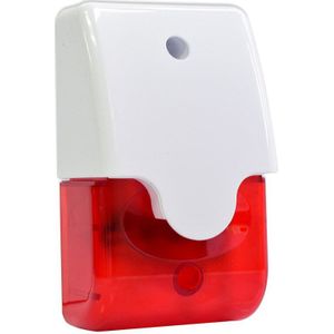 Mini Strobe Sirene Geluid Licht Alarm Bedraad Geluid-Licht Alarm 103 Speaker 12V Anti-Diefstal Alarm