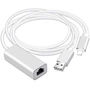 Telefoon Ethernet Adapter RJ45 Lan Wired Network Link Charger Kabel Voor Iphone 11 Pro Xs Max Xr 6 7 8 Plus Voor Ipad Internet