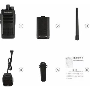 Motorola R8 Walkie-Talkie Mini Commerciële Civiele 35W High Power Handheld Lange Afstand Walkie-Talkie Officiële standaard
