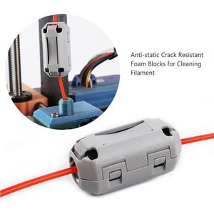 3D Printer Supplies Filament Cleaner Anti-statische Crack Schuim Blokken voor Cleaning Filamenten FLA ABS