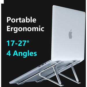 X Stijl 4 Hoeken Verstelbare Opvouwbare Aluminium Laptop Stand Desktop Notebook Houder Bureau Voor 7-15 Inch Macbook Pro air